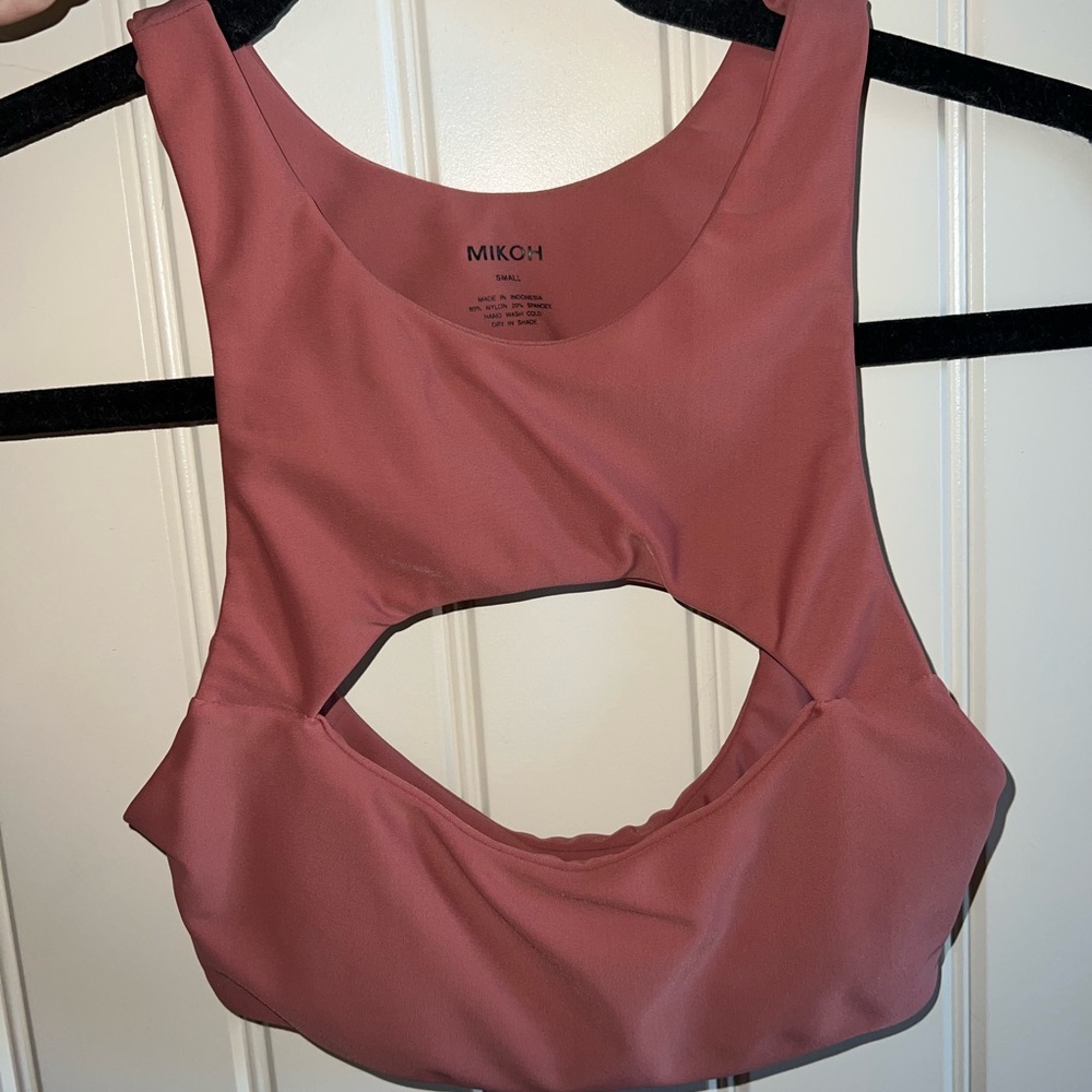 MIKOH SMALL bathing suit/going out top. Super flattering on the chest